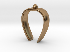 Paper towel Clip in Natural Brass
