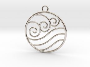 Avatar the Last Airbender: Water  in Rhodium Plated Brass