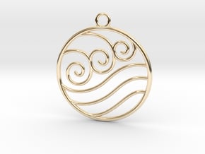 Avatar the Last Airbender: Water  in 14k Gold Plated Brass