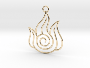 Avatar the Last Airbender: Fire in 14K Yellow Gold