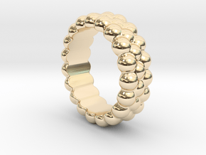 RING BUBBLES 20 - ITALIAN SIZE 20 in 14K Yellow Gold