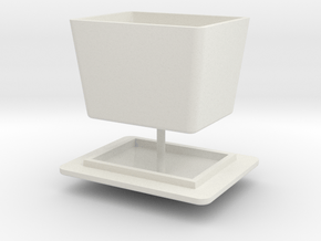 RhB Sand Box in White Natural Versatile Plastic