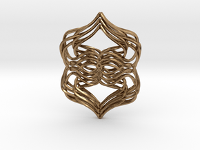 Weaver's Pendant in Natural Brass