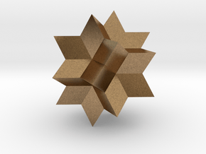 Rhombic Hexecontahedron in Natural Brass