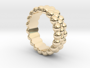RING BUBBLES 21 - ITALIAN SIZE 21 in 14K Yellow Gold