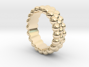 RING BUBBLES 23 - ITALIAN SIZE 23 in 14K Yellow Gold