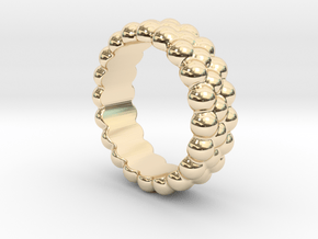 RING BUBBLES 24 - ITALIAN SIZE 24 in 14K Yellow Gold