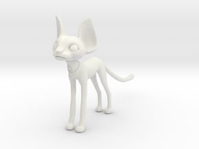 Egpytian Cat in White Natural Versatile Plastic