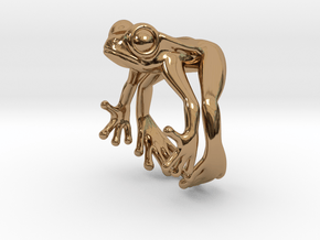 Frog Ring v2 15mm in Polished Brass