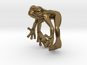 Frog Ring v2 15mm in Polished Bronze