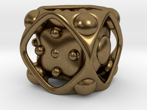 Dice No.2 M (balanced) (2.4cm/0.95in) in Natural Bronze