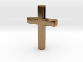Cross Cube 35-25-5 in Natural Brass