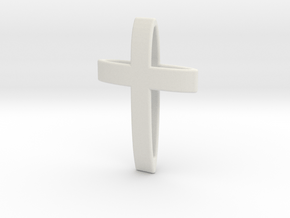 CrossOvalBand35-25-5-1 in White Natural Versatile Plastic
