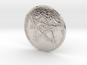 Elder Sign Coin in Platinum