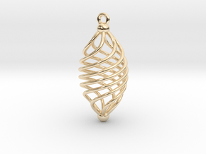 EARRING TWISTED in 14K Yellow Gold