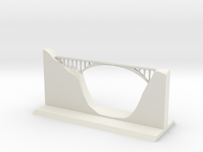 Salginatobel Bridge 1:250 in White Natural Versatile Plastic