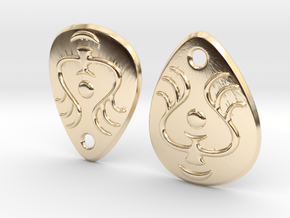 Laputian Earrings in 14k Gold Plated Brass