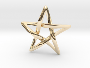 Star Ever Pendant in 14k Gold Plated Brass