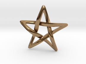 Star Ever Pendant in Natural Brass