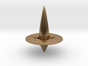 Spinning Top (Turbo Jet inspired) in Natural Brass