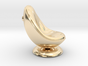Kiss Chair (original design) in 14k Gold Plated Brass