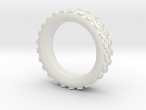Mechawheel Ring - Size 7 in White Natural Versatile Plastic