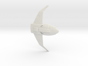 Bajoran Interceptor in White Natural Versatile Plastic