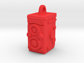 Rolleiflex Camera Pendant in Red Processed Versatile Plastic