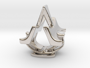 Assassins Creed Desk Sculpture in Rhodium Plated Brass