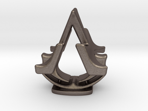 Assassins Creed Table Sculpture in Polished Bronzed Silver Steel