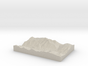 Model of Sacred Mound Mine in Natural Sandstone