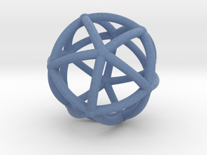 0074 Stereographic Polyhedra - Icosahedron in Full Color Sandstone
