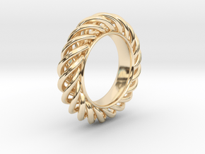 Spiral Ring Size 7 in 14K Yellow Gold