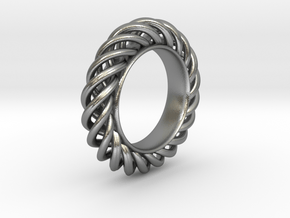 Spiral Ring Size 7 in Natural Silver