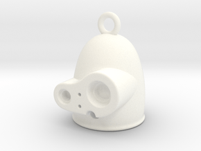 Laputian Sentry Head Earring (Single) in White Processed Versatile Plastic