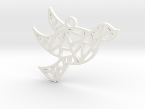 Dove's Nest in White Processed Versatile Plastic