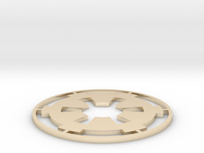 Imperial Coaster - 3.5" in 14K Yellow Gold