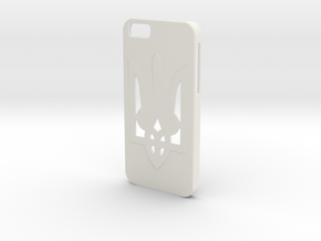 iPhone 6 Case Tryzub in White Natural Versatile Plastic