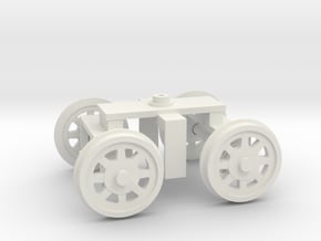 Sydney O Class Dummy Bogie 1:43 O Gauge in White Natural Versatile Plastic