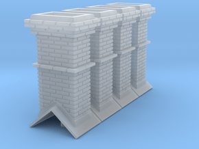 HO Booking Station Chimneys in Smooth Fine Detail Plastic