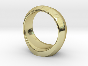 MTG Swamp Mana Ring (Size 12) in 18k Gold Plated Brass