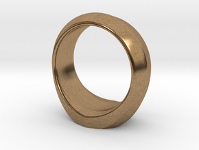 MTG Swamp Mana Ring (Size 12) in Natural Brass