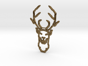 Deer In Wire in Natural Bronze