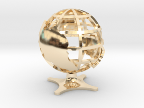 Globe of Malaysia in 14K Yellow Gold