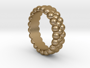RING BUBBLES 29 - ITALIAN SIZE 29 in Polished Gold Steel
