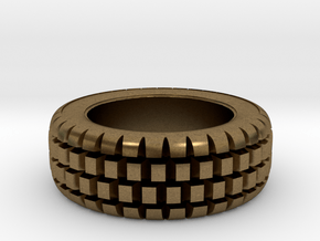 Hard mud tire for 1/24 scale model car in Natural Bronze