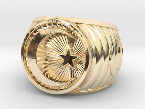 Muslim Ring in 14k Gold Plated Brass