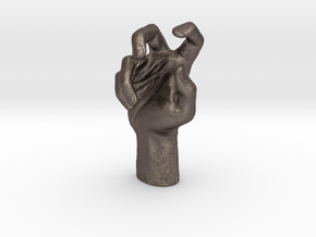 hands in 5cm Passed in Polished Bronzed Silver Steel