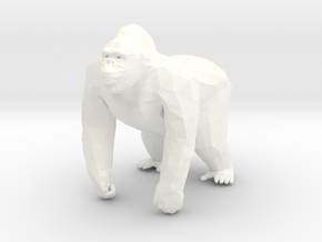 Gorilla in 5cm Passed in White Processed Versatile Plastic