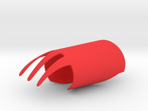 Finger Fork in Red Processed Versatile Plastic